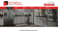 Desktop Screenshot of dtappliance.com